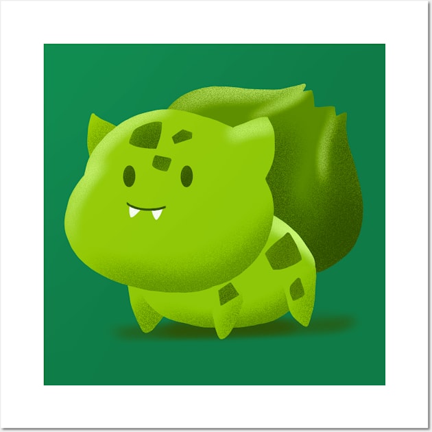 Green Toad Wall Art by janlangpoako